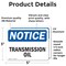 Signmission Transmission Oil, 5 in W x Rectangle, Vinyl Decal OS-2PACK-NS-D-35-L-18721 - alternate 2